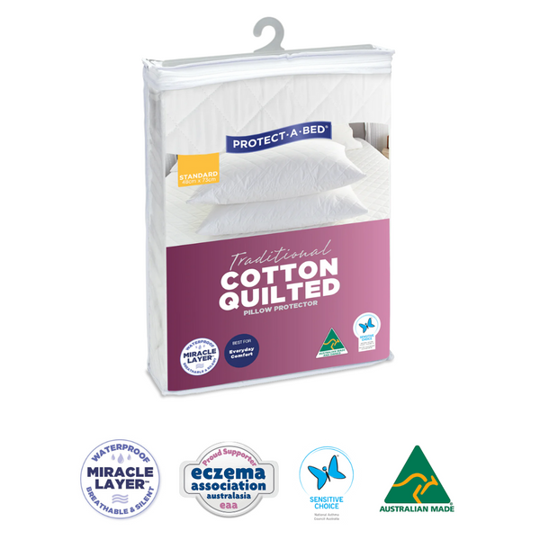 Cotton Quilted Fitted Waterproof Sleep Protectors(Pillow)