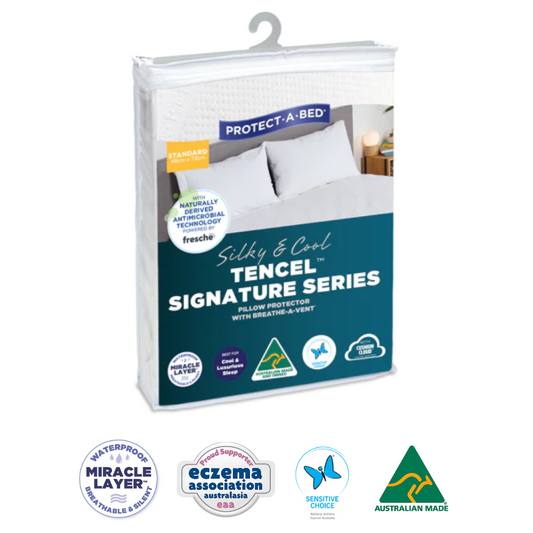 Signature TENCEL™ Jacquard Fitted Waterproof Sleep Protectors(Pillow)
