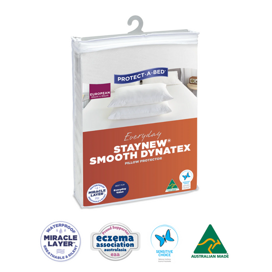 Staynew® Smooth Dynatex™ Fitted Waterproof Sleep Protectors(Pillow) - European