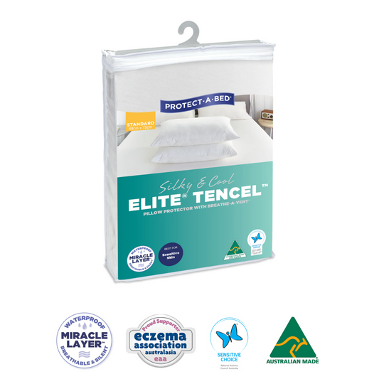 Elite® TENCEL™ with Side Protection Fitted Waterproof Sleep Protectors(Pillow)