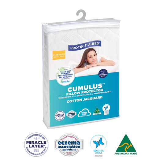 Cumulus™ Cotton Jacquard Fitted Waterproof Sleep Protectors(Pillow)