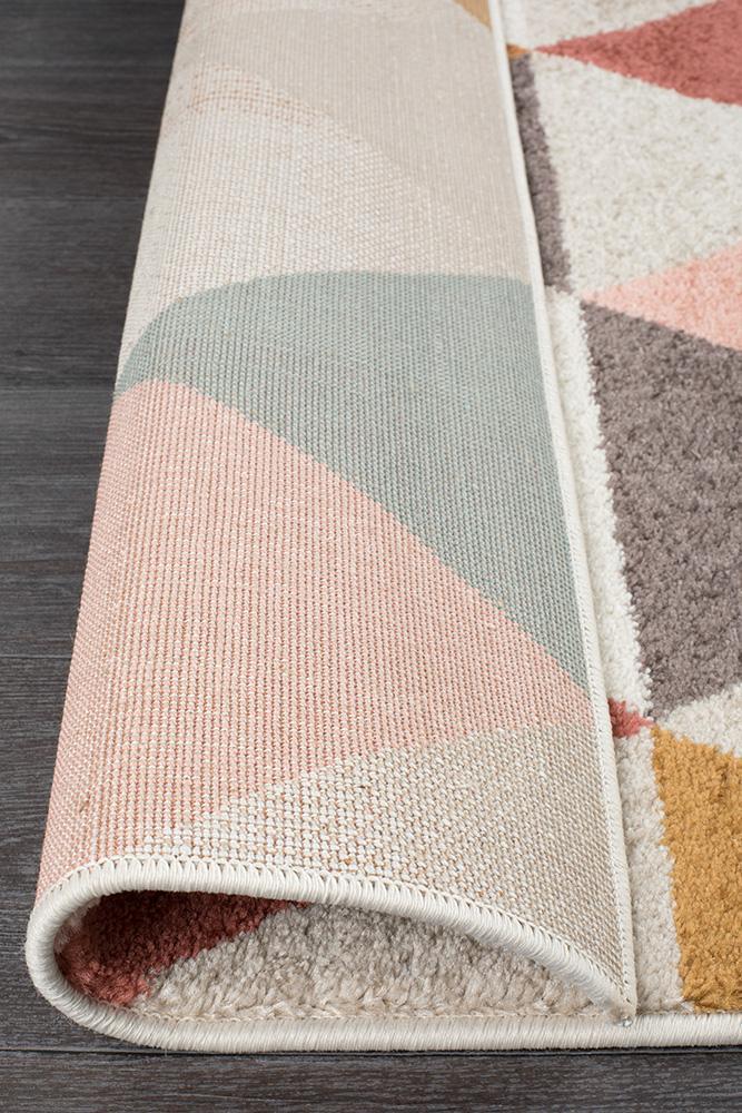 Dimensions Divinity Order Blush Modern Runner Rug